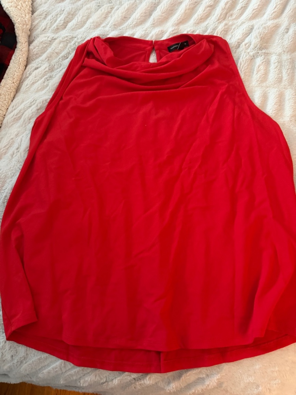 Universal Standard Red Drape-Neck Tank